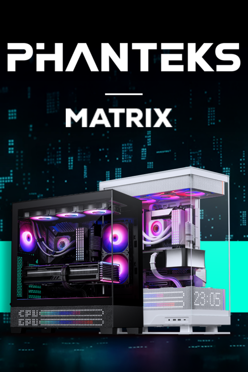 Pantallas y Cajas Phanteks Serie Matrix – Estilo Retro para tu PC